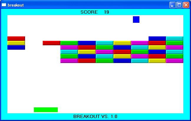 Breakout graphical game